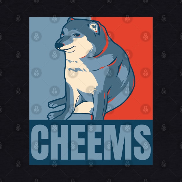 Cheems Political Poster Style Dog Meme by LoveofDog